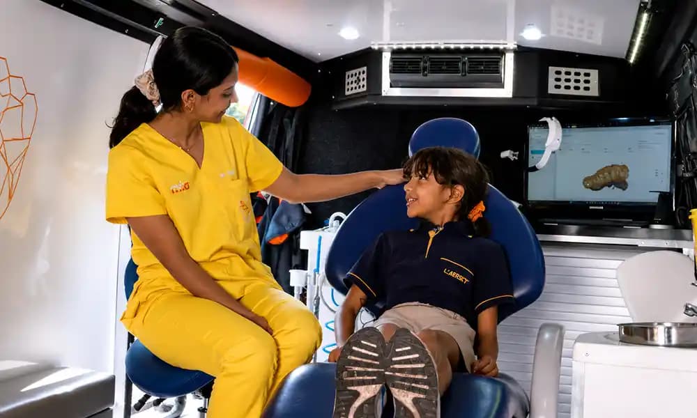 Mia dental visits at schools